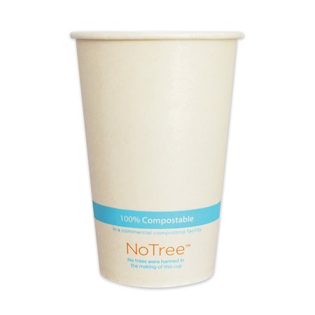 WORLD CENTRIC NoTree Paper Cold Cups, 16 oz, Natural, PK1000 CUSU16C